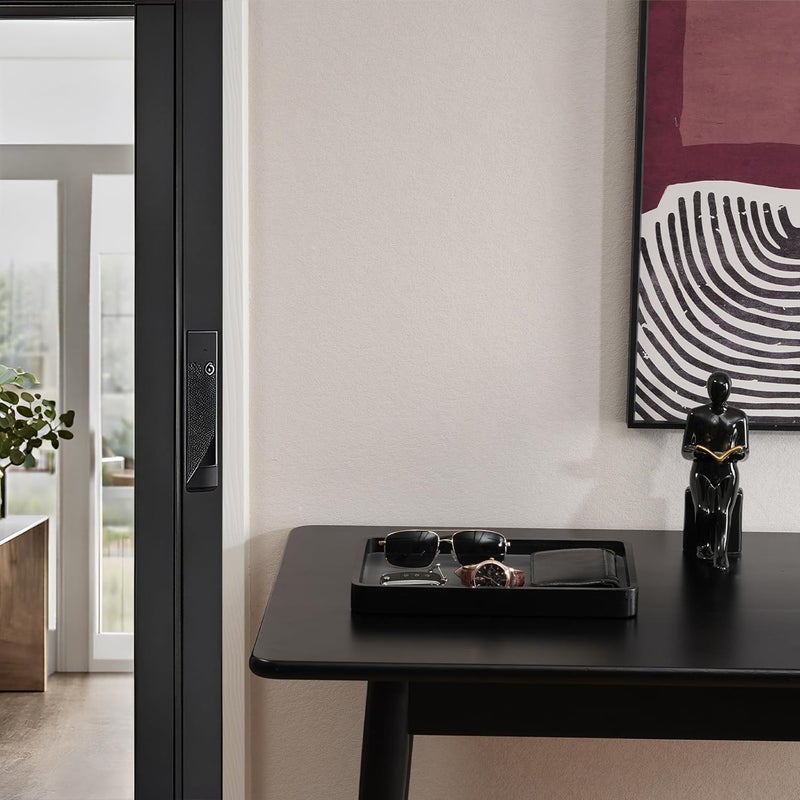 Procase Wooden Valet Tray for Men, Wood Catch-All EDC Organizer, Nightstand, Entryway Bedside Dump Holder, for Wallets, Keys, Watches, Phones, Loose Change, Trinkets -Black - Image 2